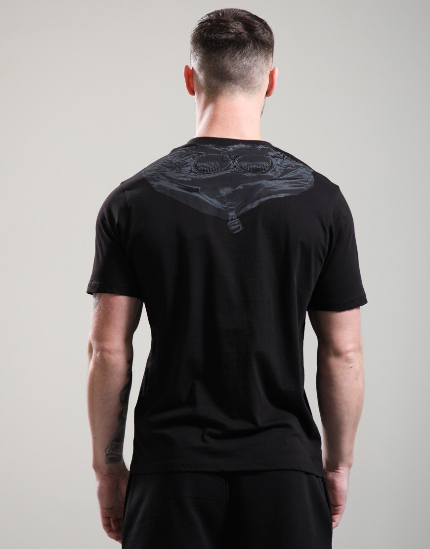 C.P. Company 30/1 Jersey Goggle T-Shirt Black