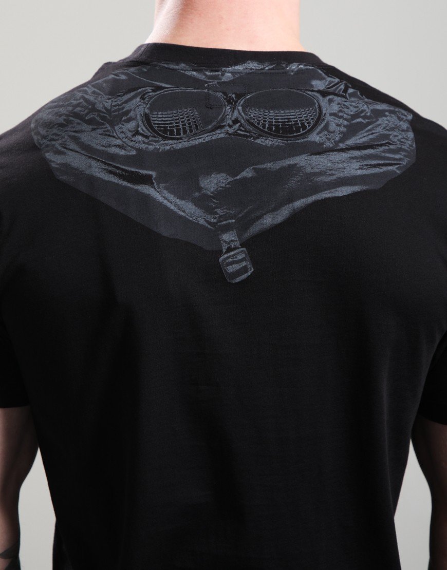 C.P. Company 30/1 Jersey Goggle T-Shirt Black
