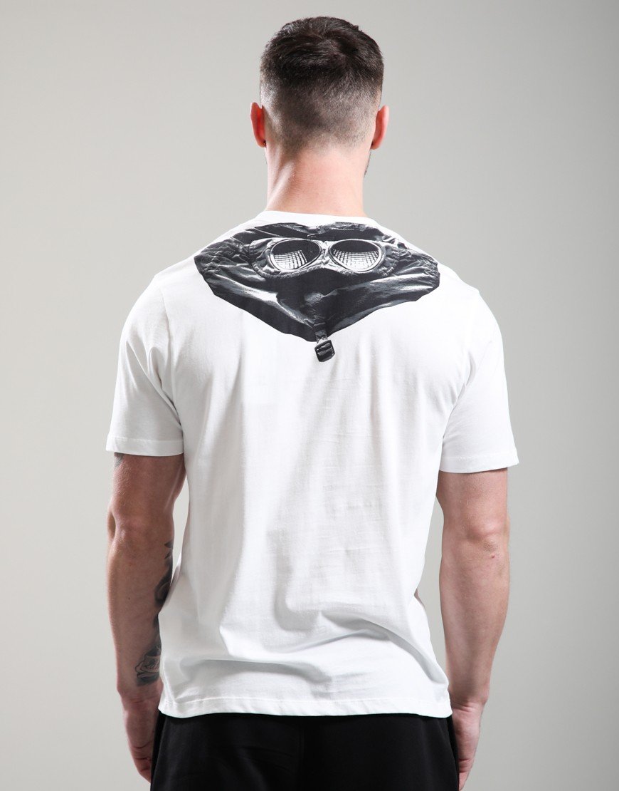 C.P. Company 30/1 Jersey Goggle T-Shirt Gauze White