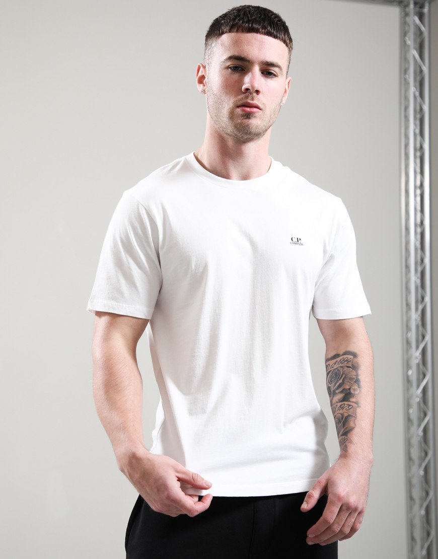 C.P. Company 30/1 Jersey Goggle T-Shirt Gauze White