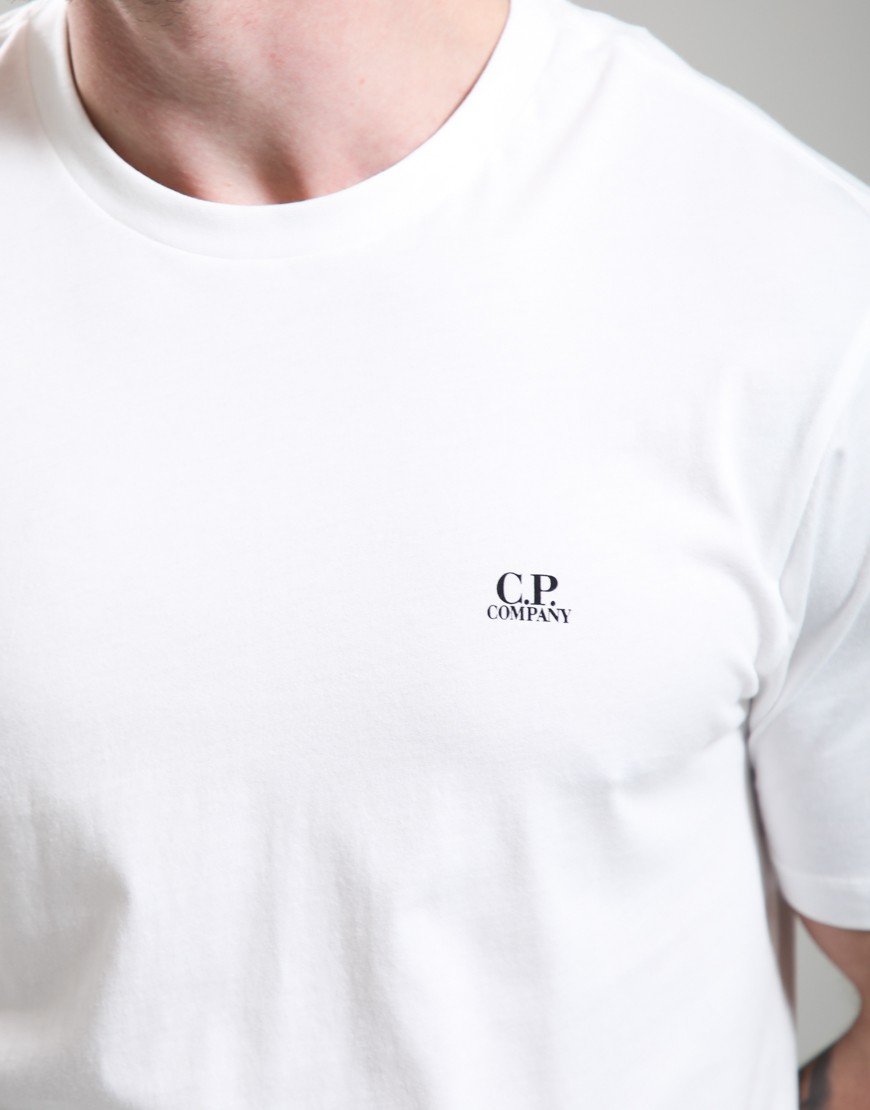 C.P. Company 30/1 Jersey Goggle T-Shirt Gauze White