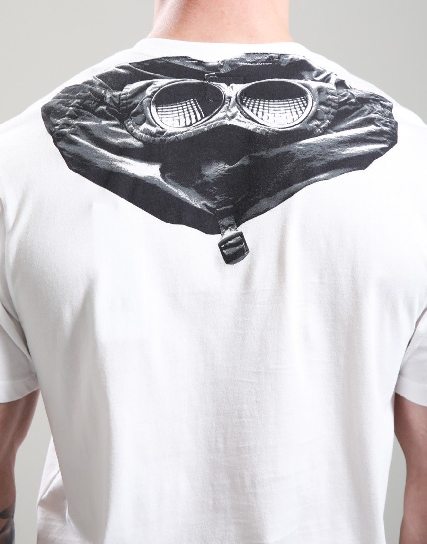 C.P. Company 30/1 Jersey Goggle T-Shirt Gauze White