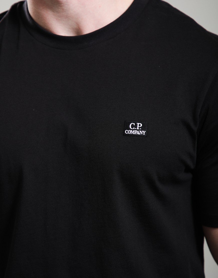 C.P. Company 30/1 Jersey Logo Patch T-Shirt Black