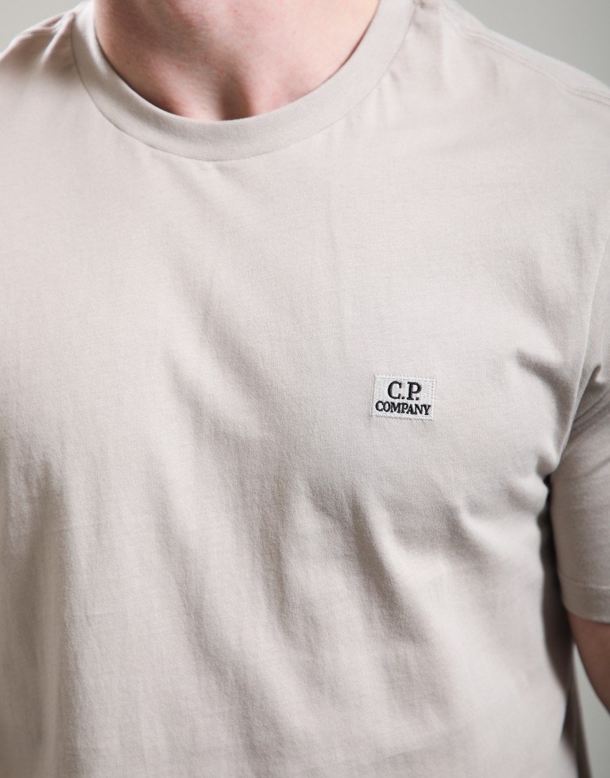 C.P. Company 30/1 Jersey Logo Patch T-Shirt Dove