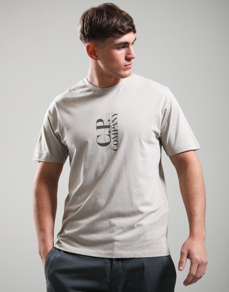 C.P. Company 30/1 Jersey Printed T-Shirt Dove
