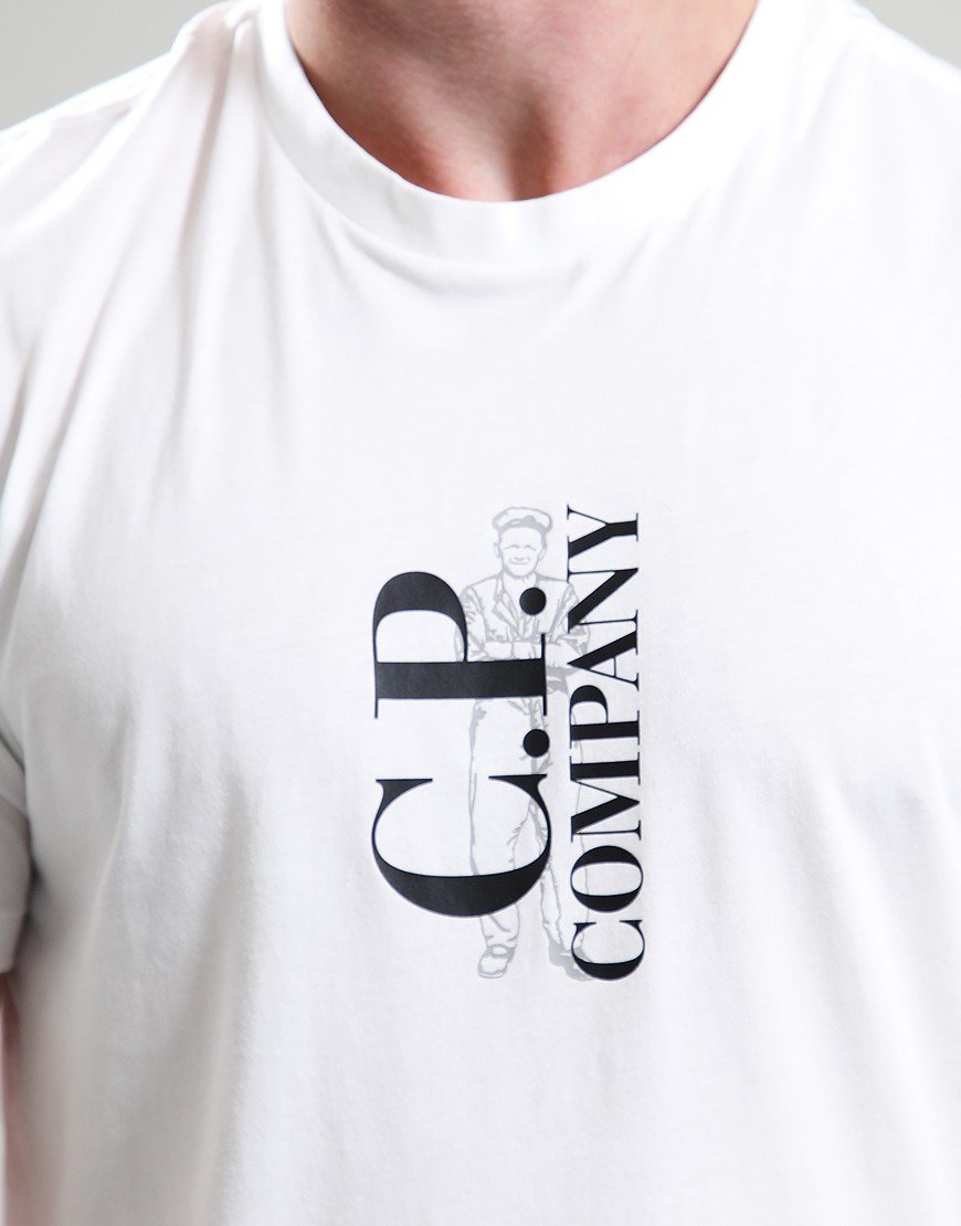 C.P. Company 30/1 Jersey T-Shirt Gauze White