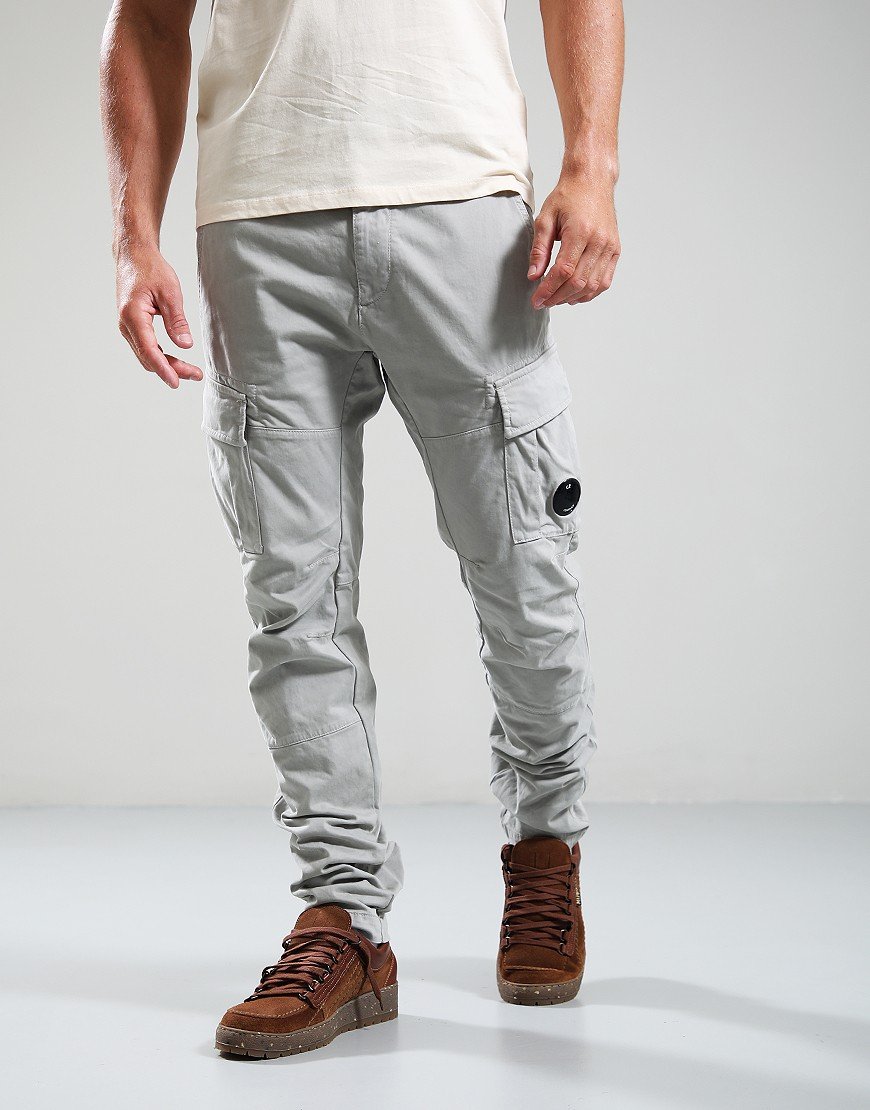 C.P. Company Stretch Sateen Cargo Pants Fog
