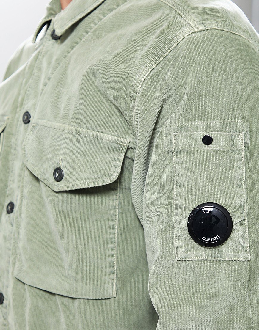 C.P. Company Corduroy Overshirt Seagrass