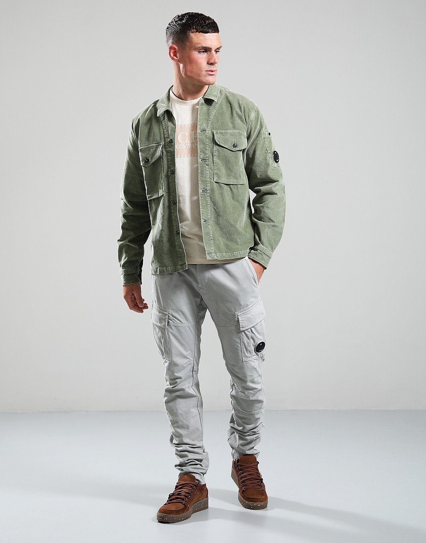 C.P. Company Corduroy Overshirt Seagrass
