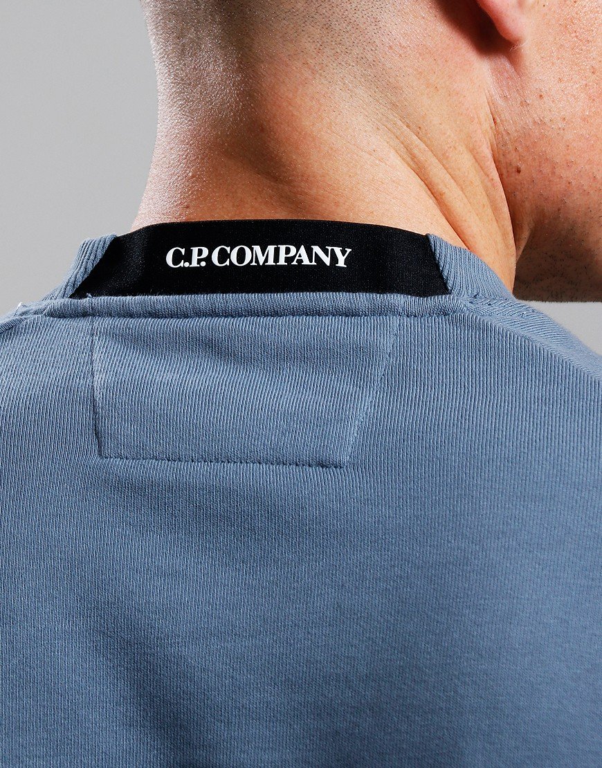 C.P. Company Diagonal Lens Fleece Crew Stormy Weather