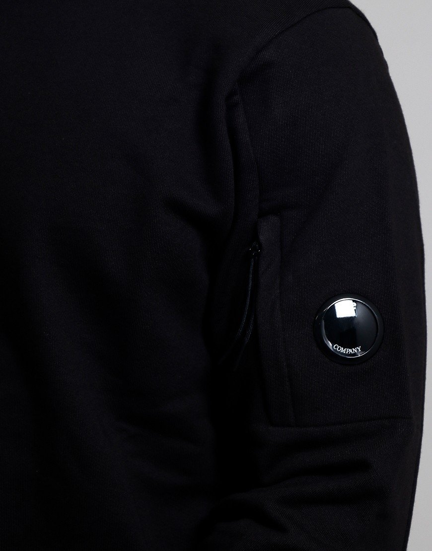 C.P. Company Diagonal Lens Fleece Crew Sweat Black