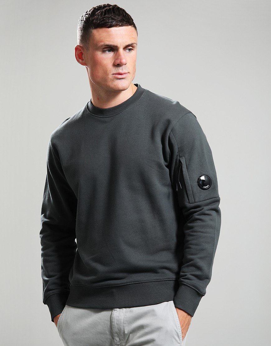 C.P. Company Diagonal Raised Crew Sweat Dark Shadow