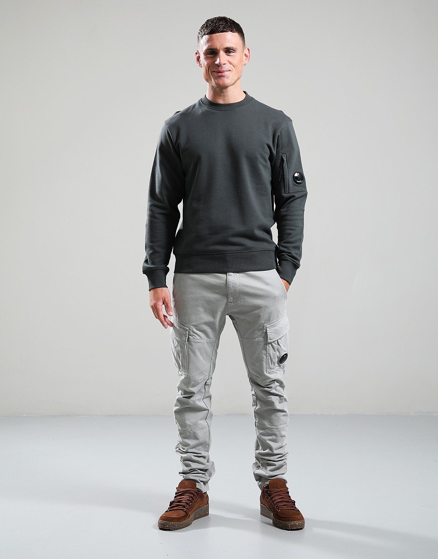 C.P. Company Diagonal Raised Crew Sweat Dark Shadow