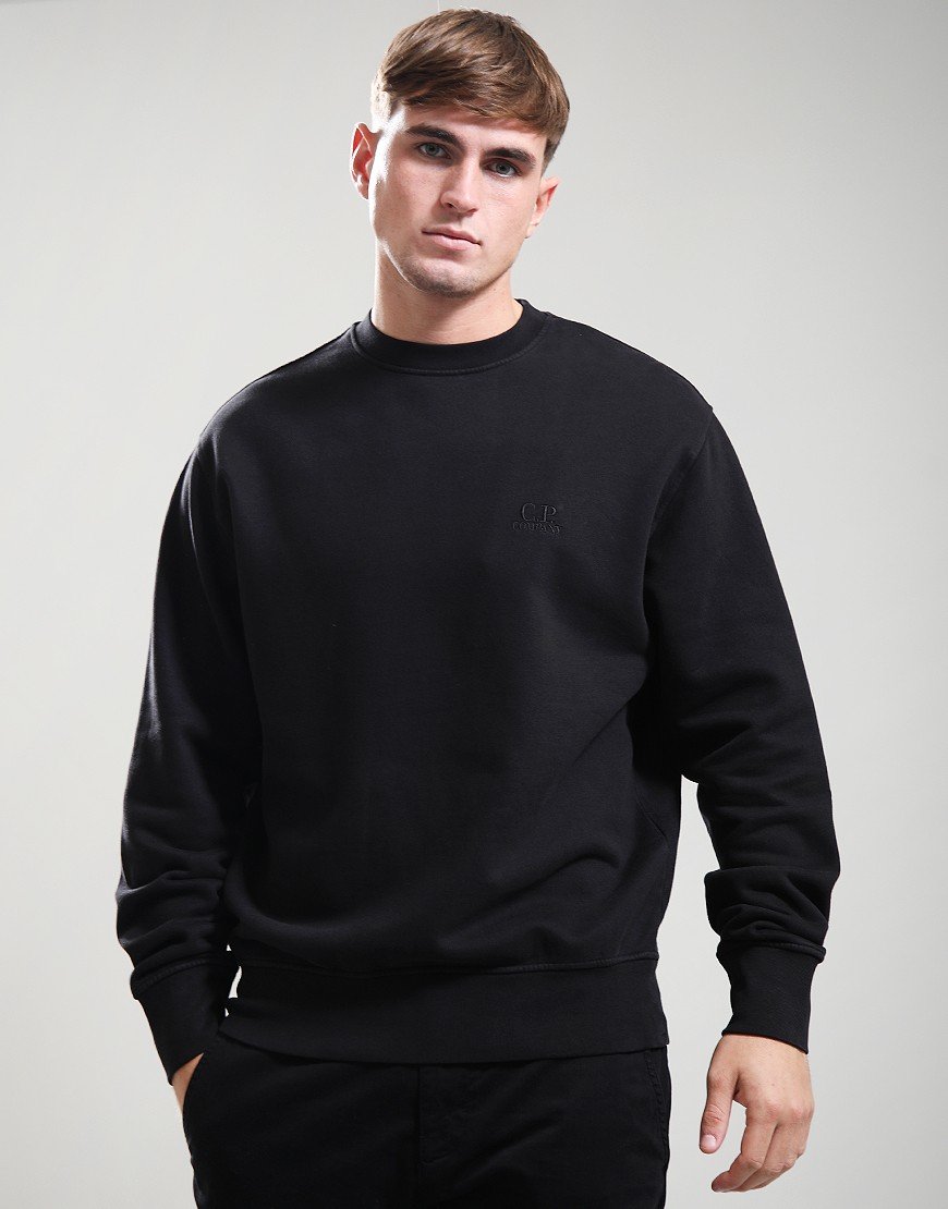 C.P. Company Emerized Crew Sweat Black