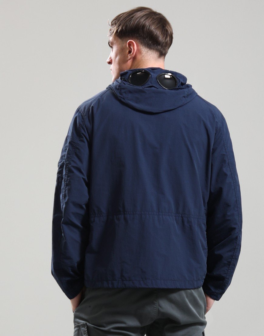 C.P. Company Flatt Nylon Goggle Jacket Midnight Navy