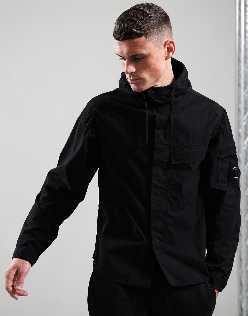 C.P. Company Gabardine Overshirt Black