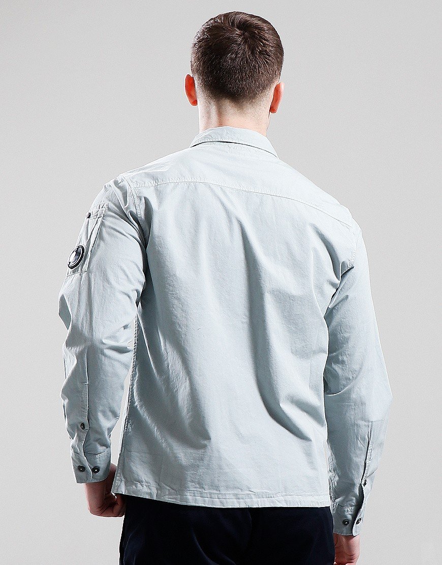 C.P. Company Gabardine Overshirt Blue Fox