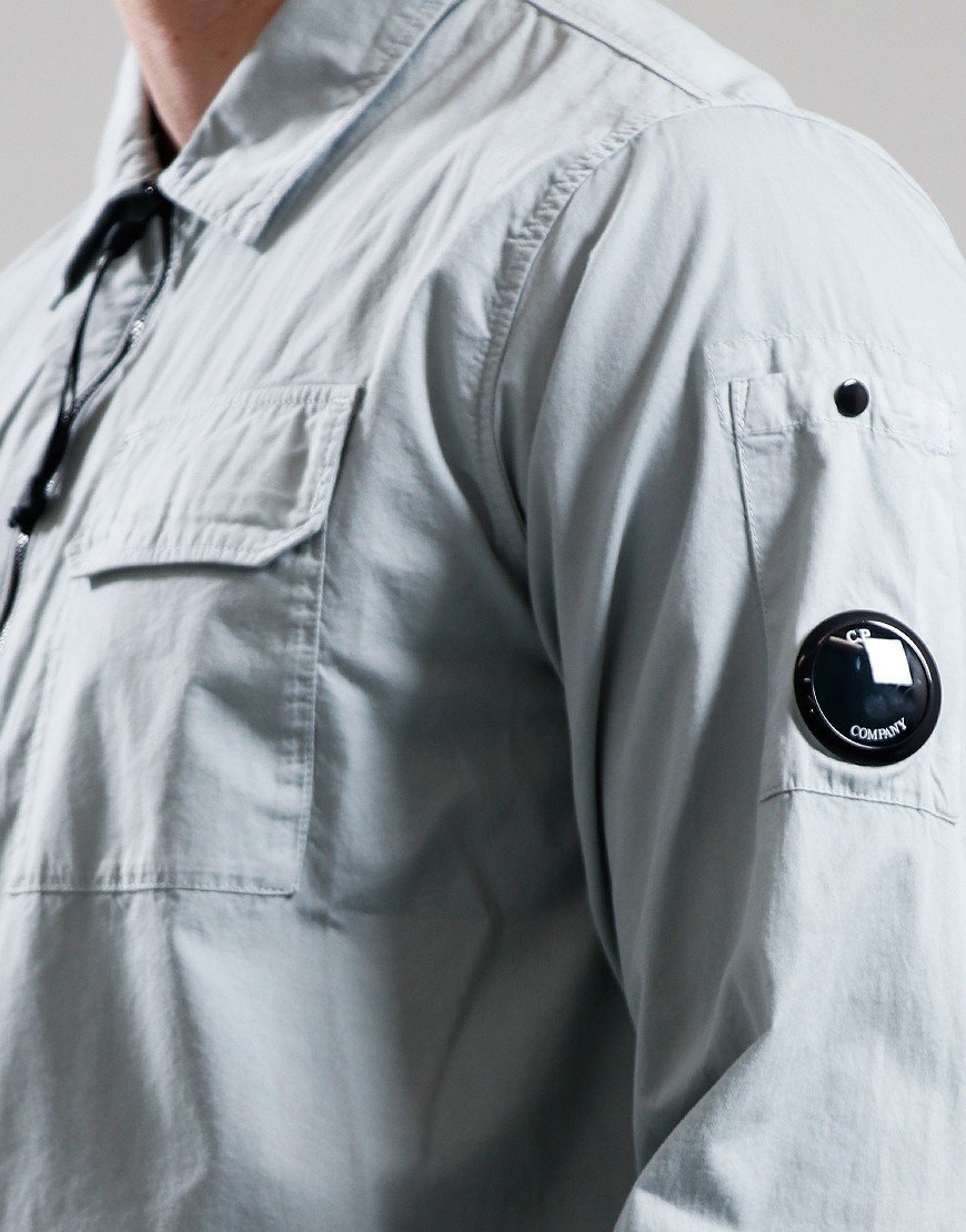 C.P. Company Gabardine Overshirt Blue Fox