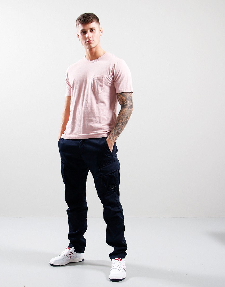C.P. Company Jersey Pocket T-Shirt Pale Mauve - Terraces Menswear