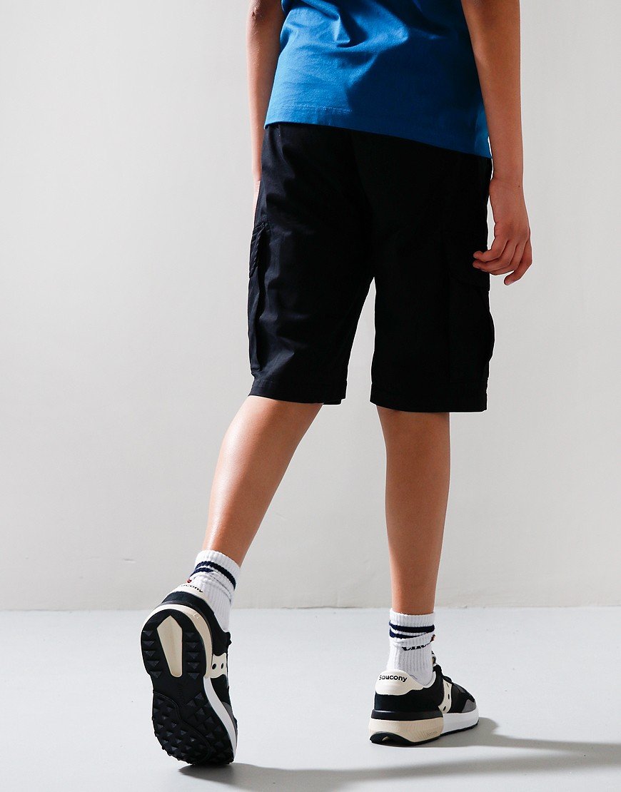 C.P. Company Kids Garbadine Cargo Shorts Black