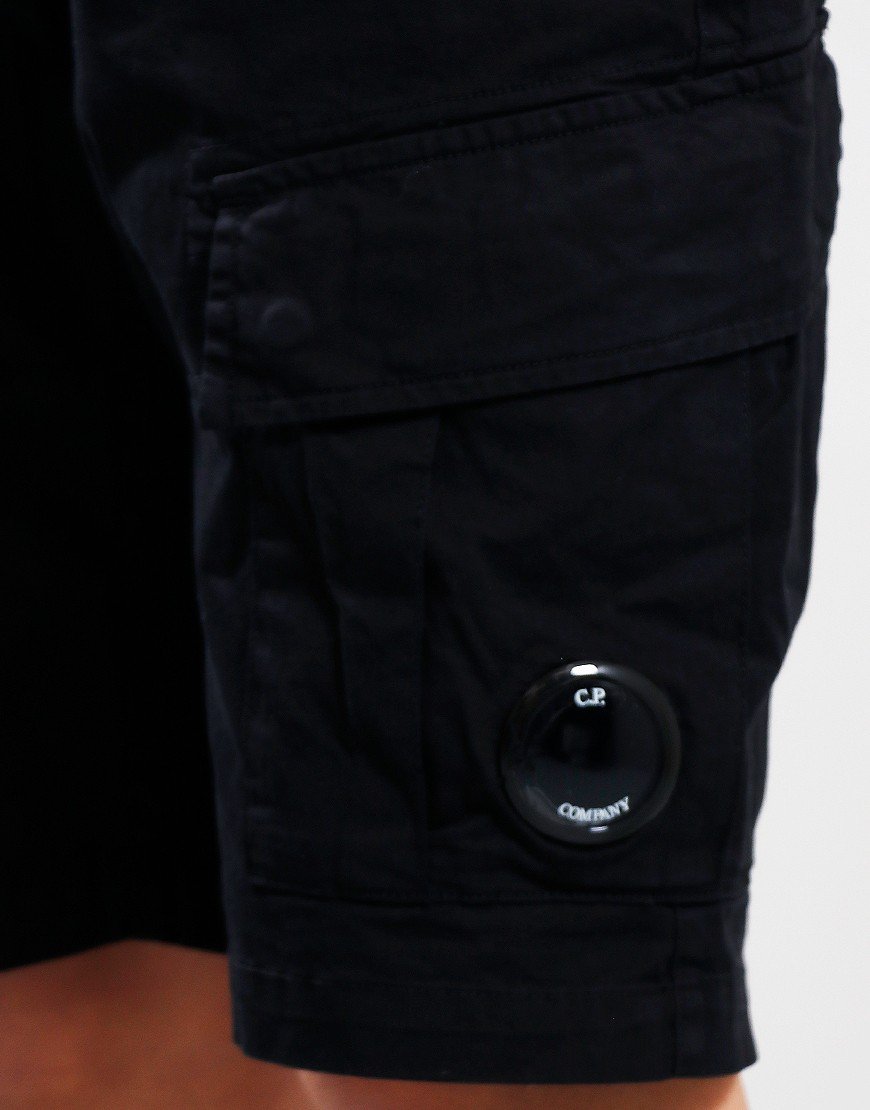 C.P. Company Kids Garbadine Cargo Shorts Black