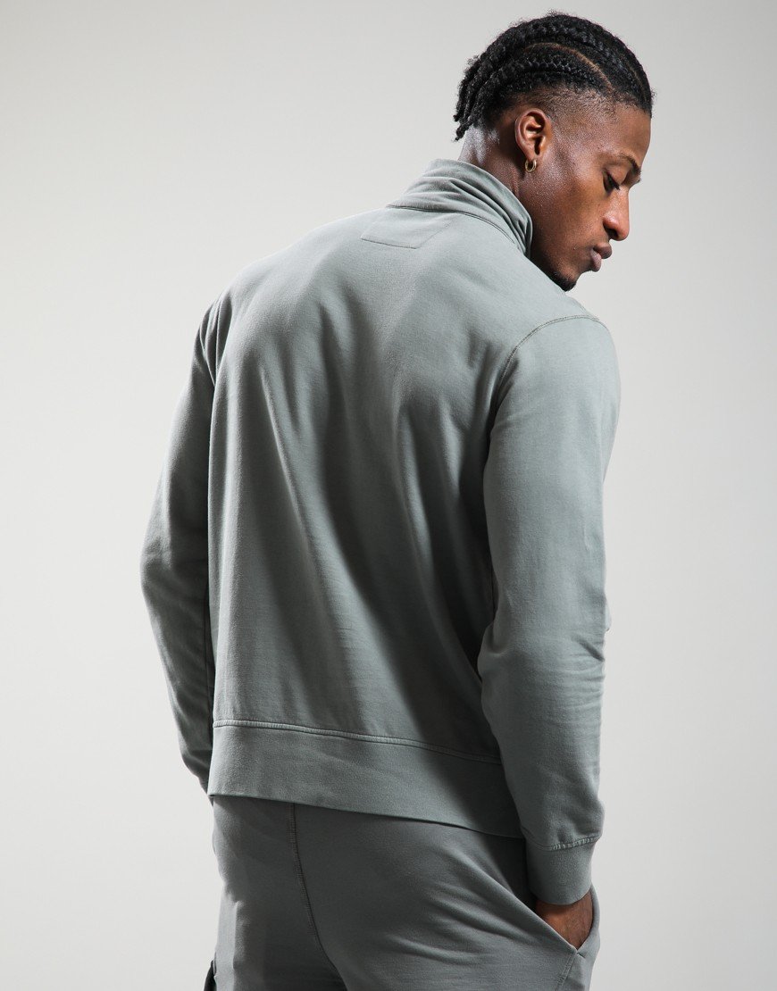 C.P. Company Light Fleece Half Zip Lens Sweat Gunmetal