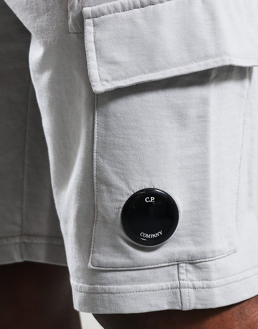 C.P. Company Light Fleece Utility Shorts Drizzle