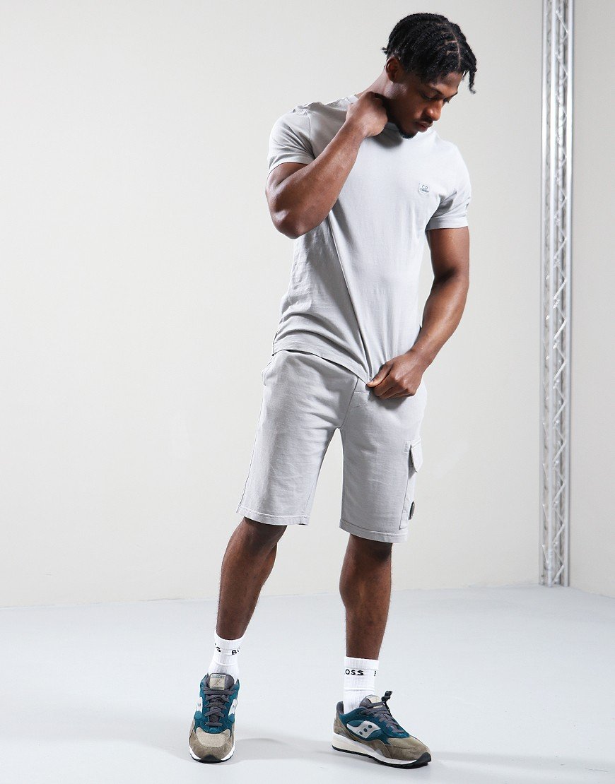 C.P. Company Light Fleece Utility Shorts Drizzle