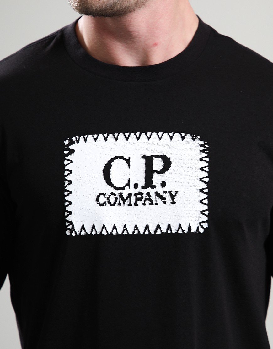 C.P. Company 30/1 Jersey Long Sleeve T-Shirt Black