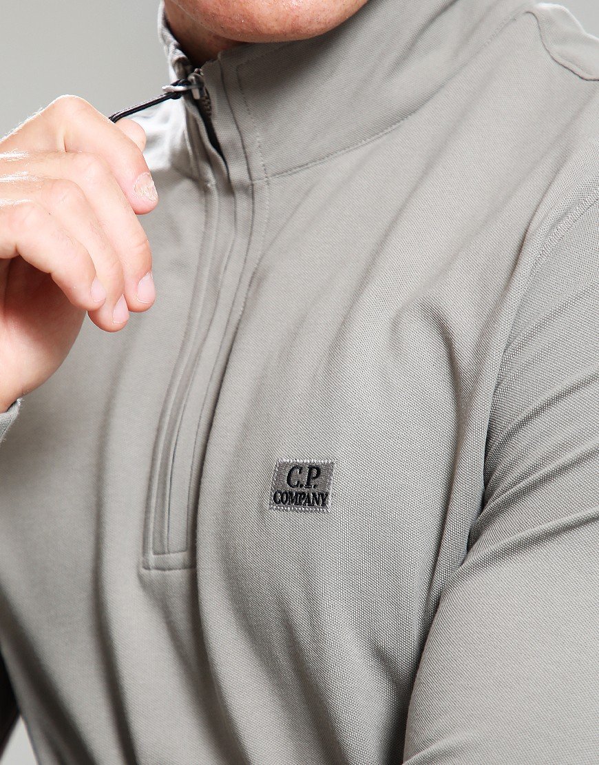 C.P. Company Long Sleeve Piquet Polo Shirt Fallen Rock
