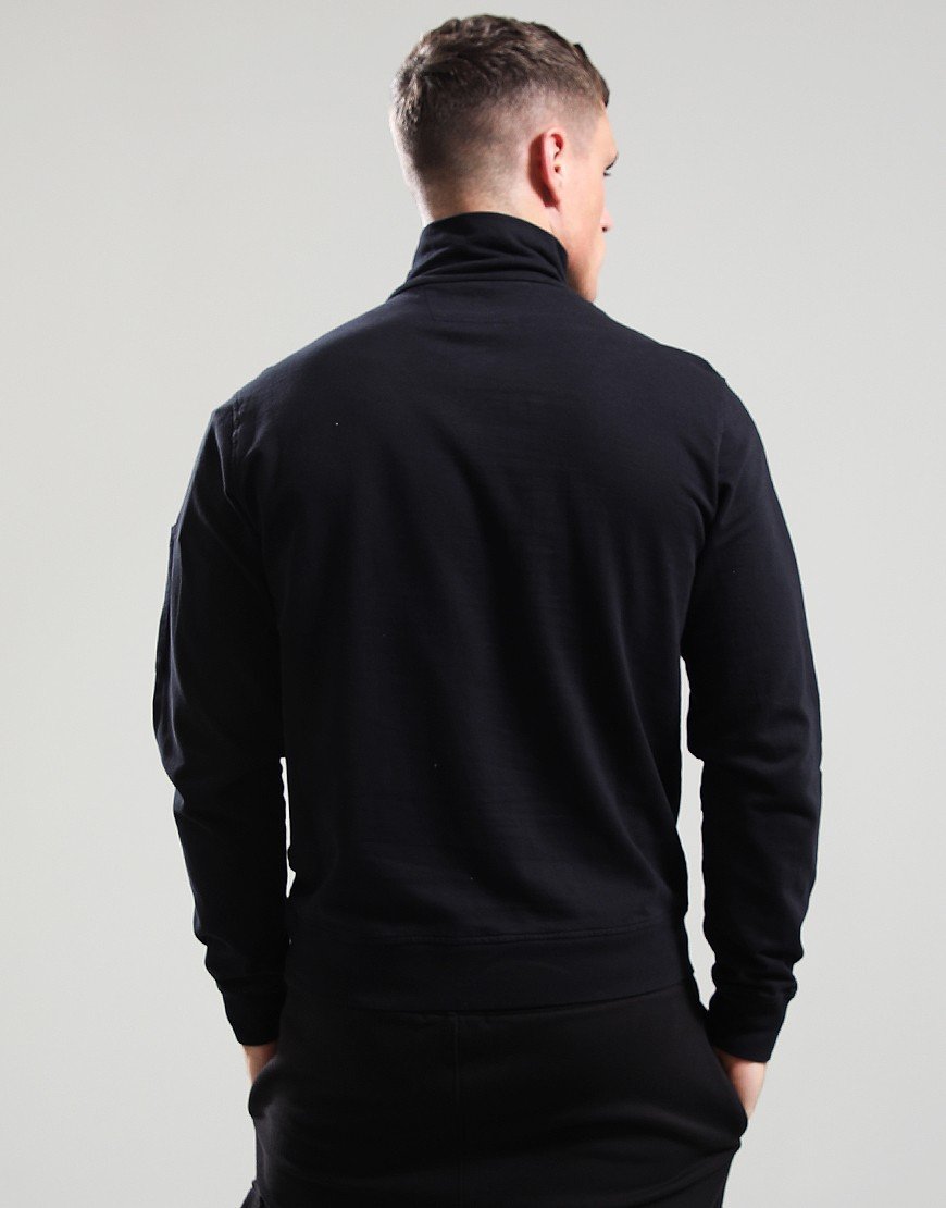 C.P. Company Light Fleece Half Zip Sweat Black