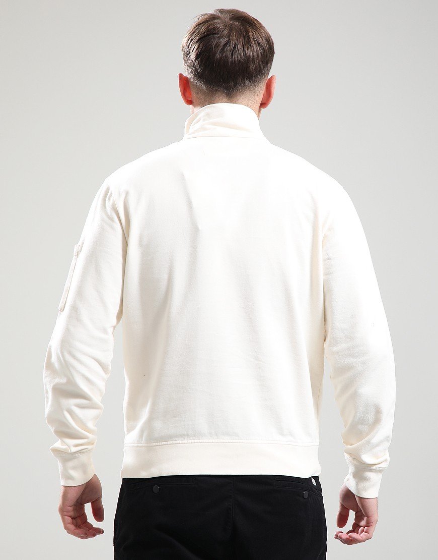 C.P. Company Light Fleece 1/2 Zip Sweat Pistachio
