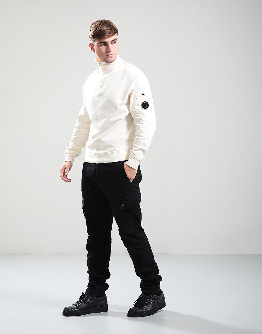 C.P. Company Light Fleece 1/2 Zip Sweat Pistachio