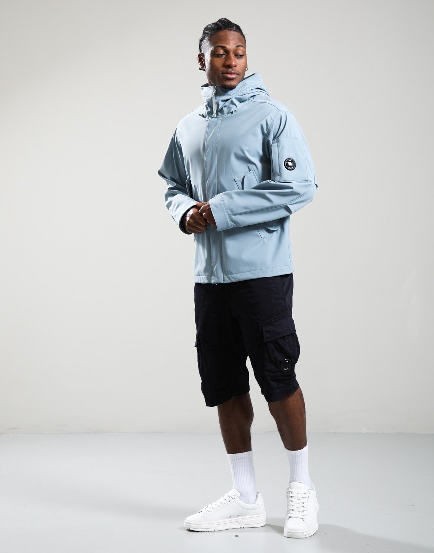 C.P. Company Shell-R Goggle Jacket Silver Blue