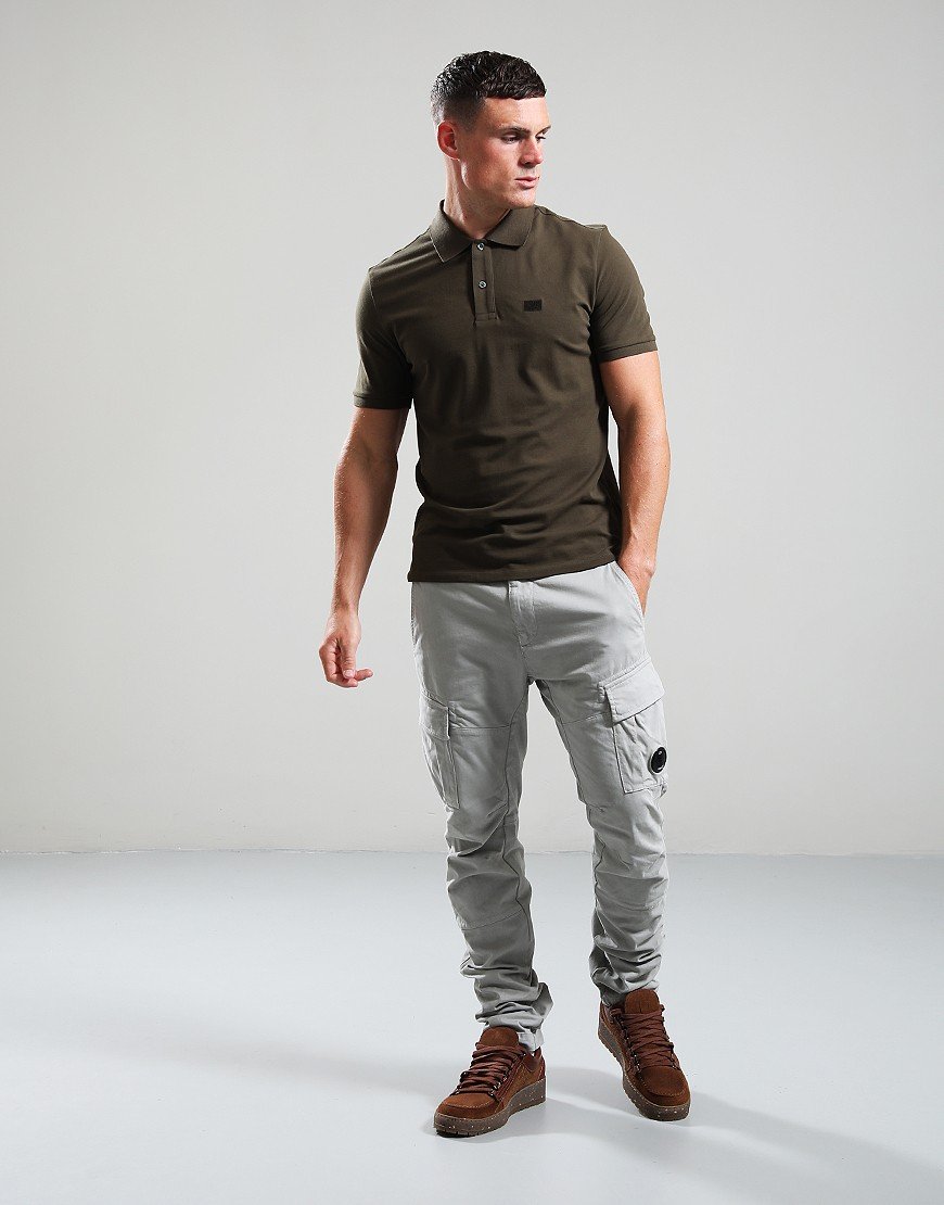 C.P. Company Piquet Polo Shirt Ivy Green