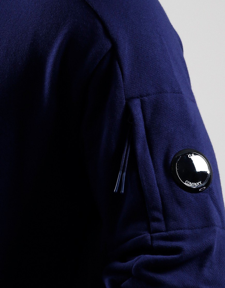 C.P. Company Stand Collar Sweat Medieval Blue