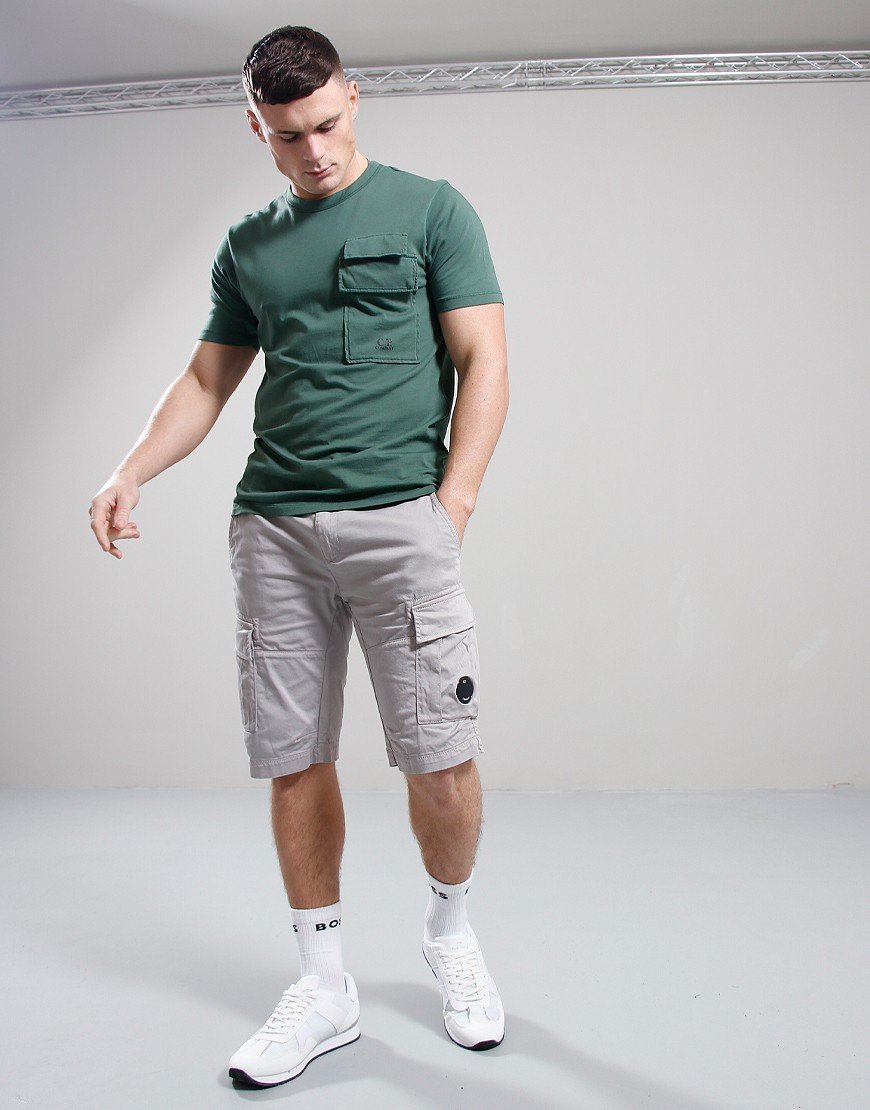 C.P. Company 20/1 Jersey Flap Pocket T-shirt Duck Green