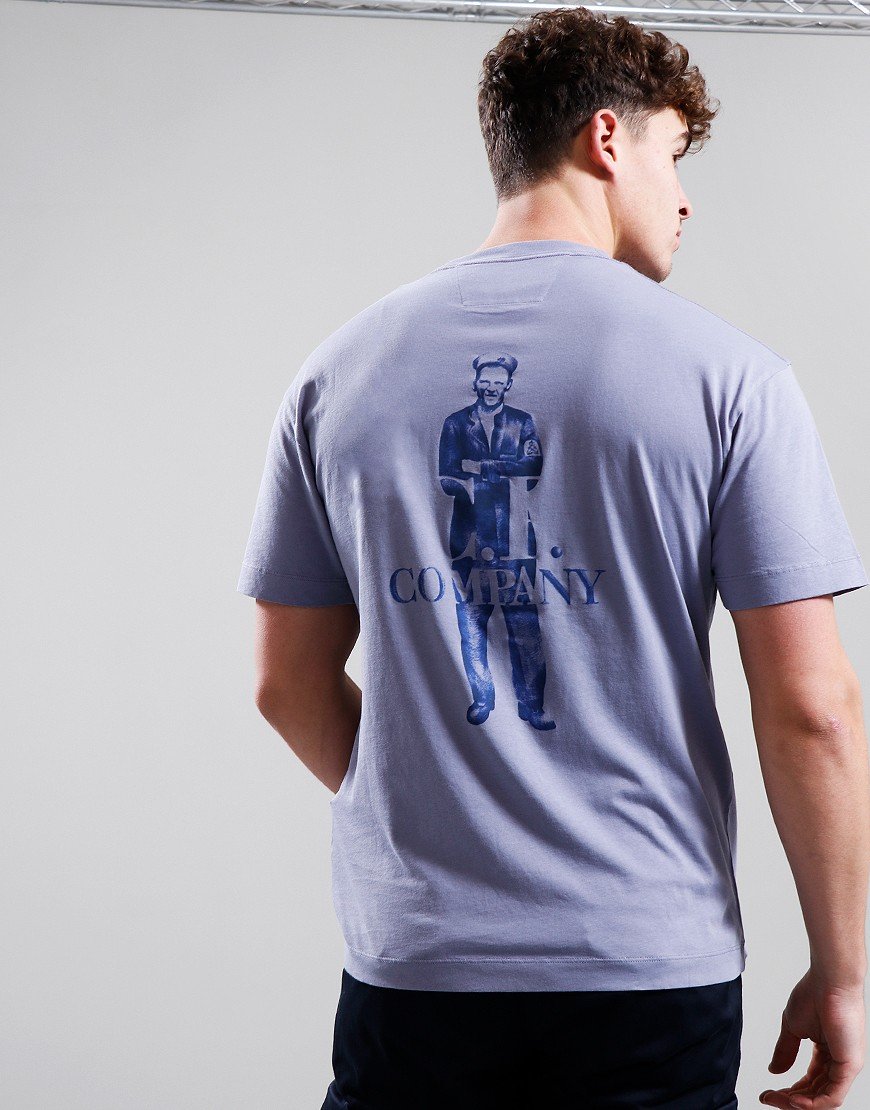 C.P. Company 30/1 Logo T-Shirt Lavender