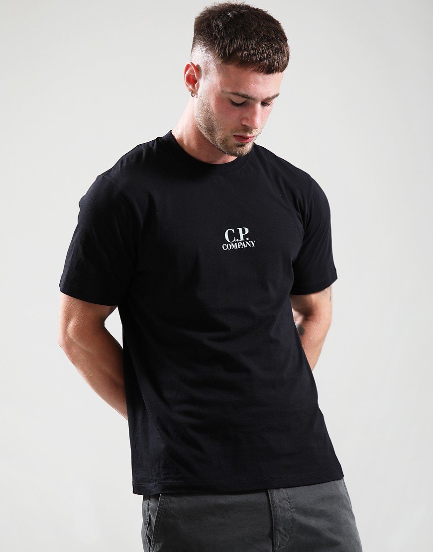 C.P. Company 30/1 Jersey Back Print T-Shirt Black