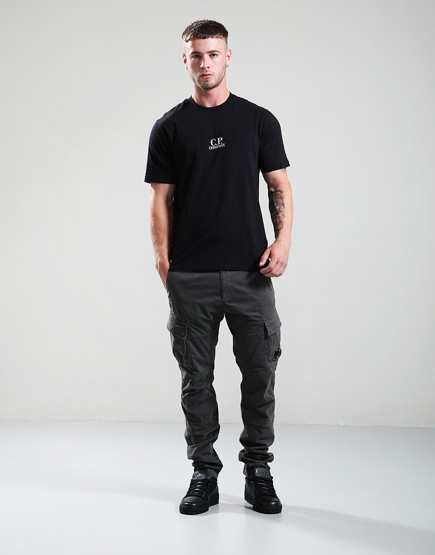 C.P. Company 30/1 Jersey Back Print T-Shirt Black