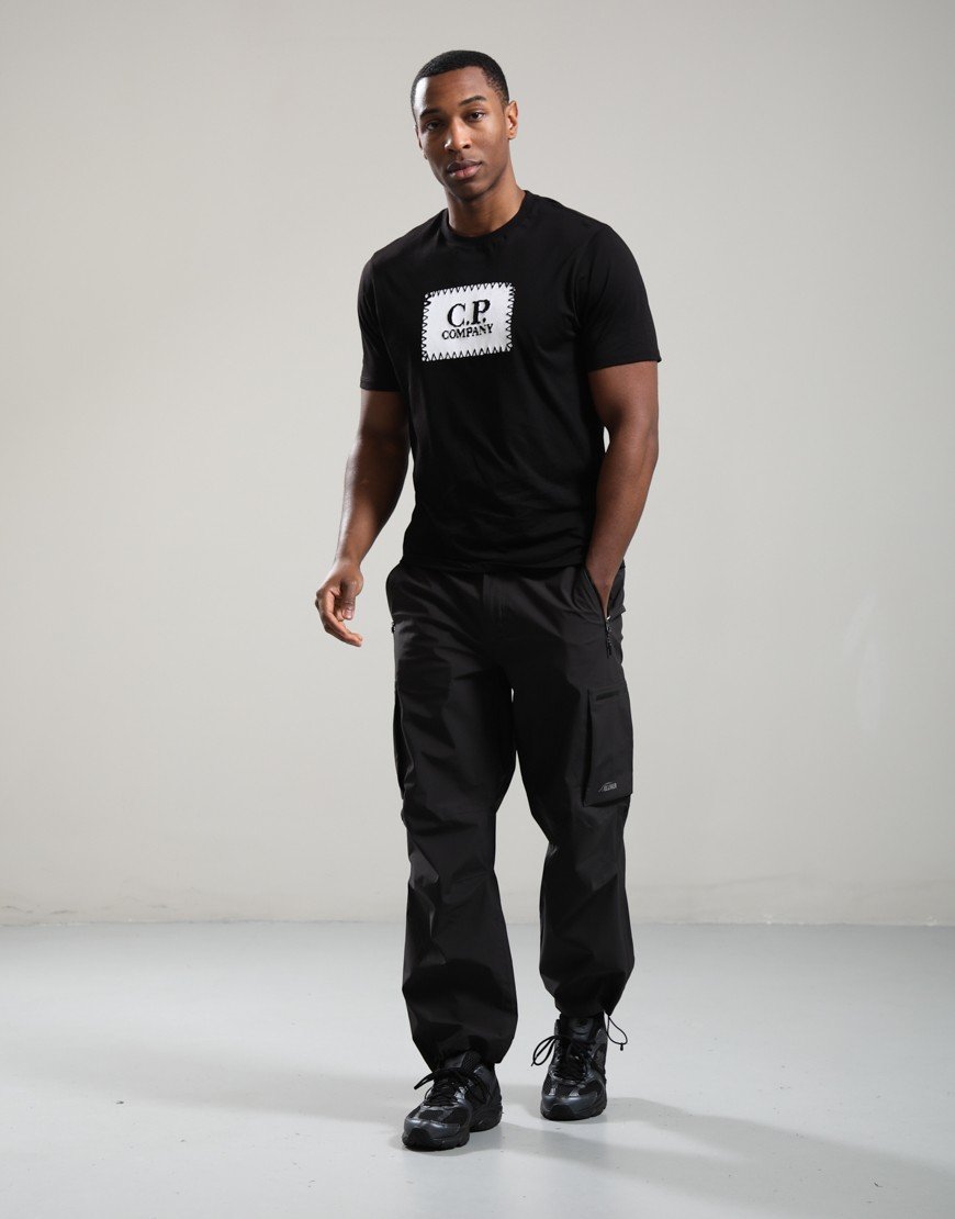 C.P. Company 30/1 Label T-Shirt Black