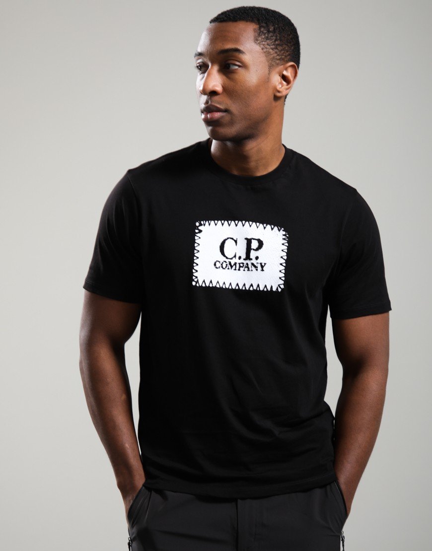 C.P. Company 30/1 Label T-Shirt Black