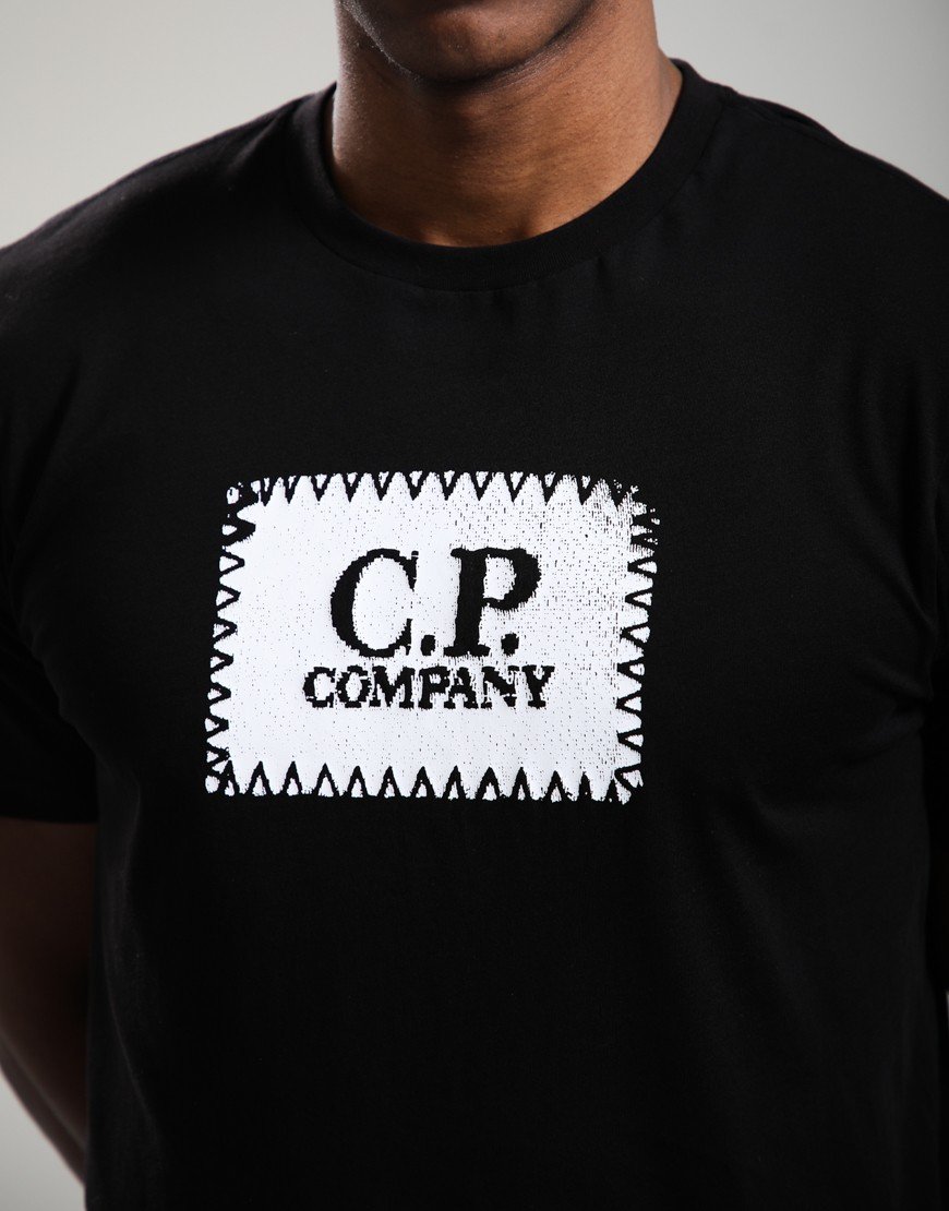 C.P. Company 30/1 Label T-Shirt Black