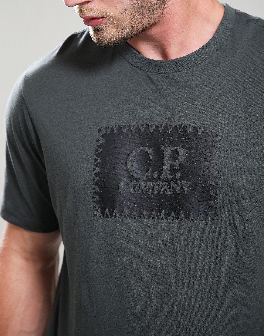 C.P. Company 30/1 Jersey Label T-Shirt Dark Shadow