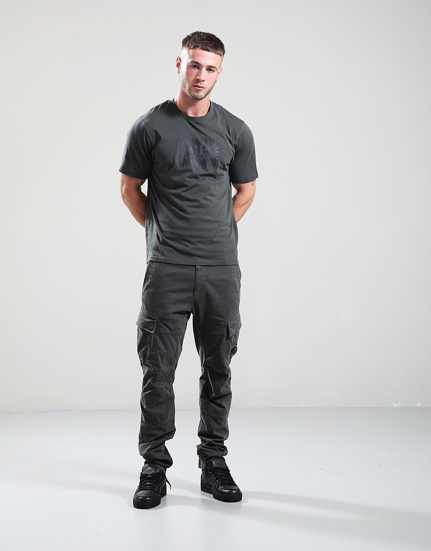 C.P. Company 30/1 Jersey Label T-Shirt Dark Shadow