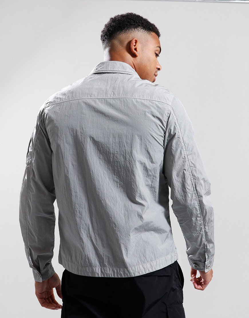 C.P. Company Chrome-R Pocket Overshirt Drizzle - Terraces Menswear