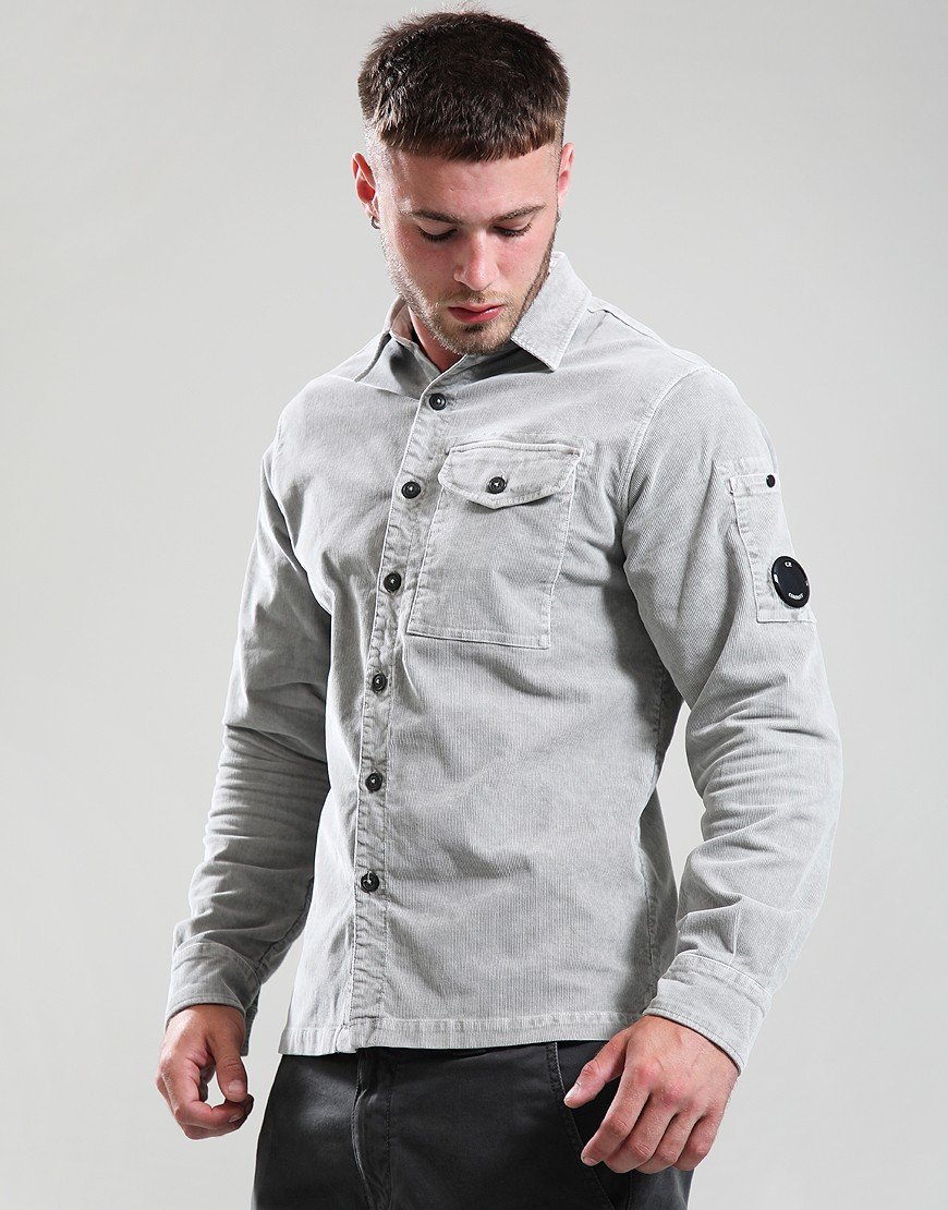 C.P. Company Corduroy Lens Button Shirt London Fog
