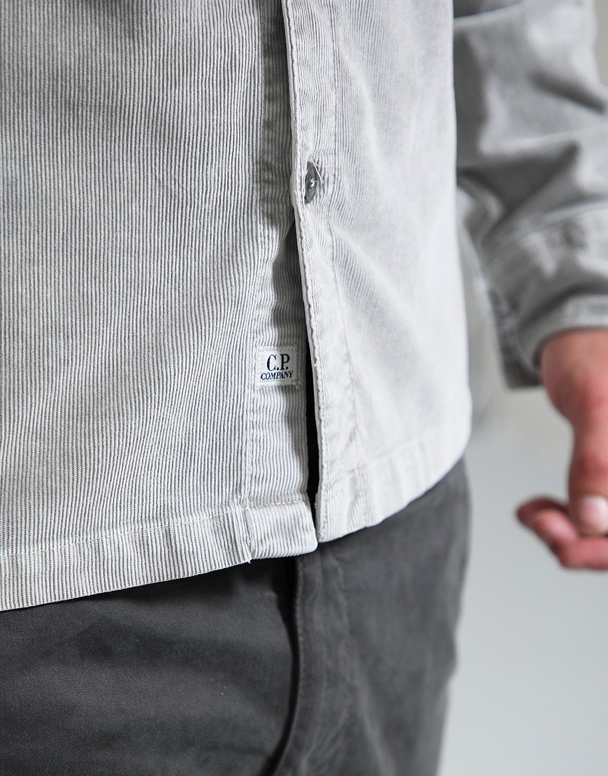 C.P. Company Corduroy Lens Button Shirt London Fog