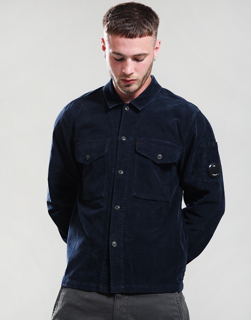 C.P. Company Corduroy Overshirt Eclipse