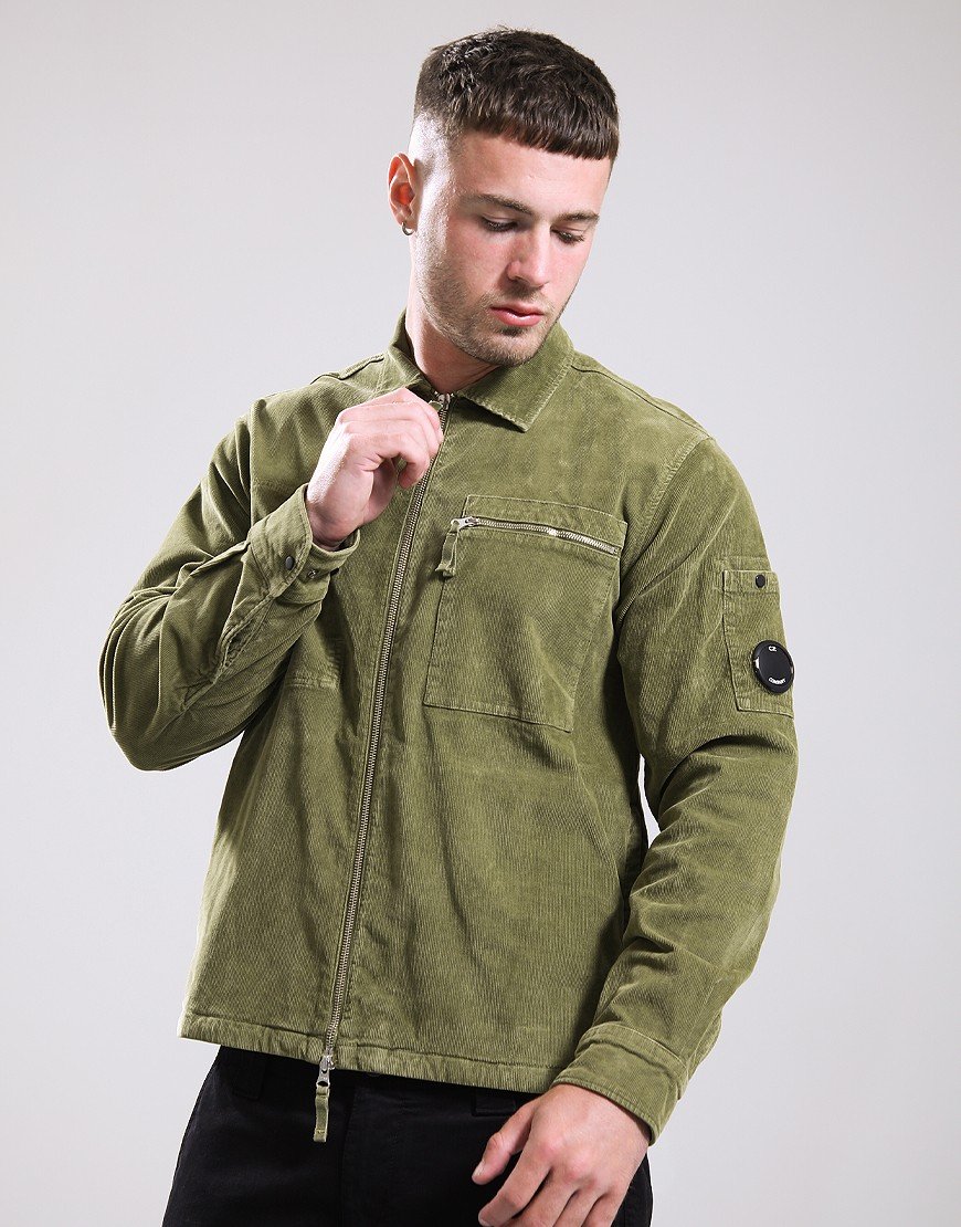 C.P. Company Corduroy Lens Zipped Overshirt Capers